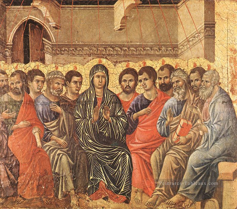 Pentecôte école siennoise Duccio Peintures à l'huile